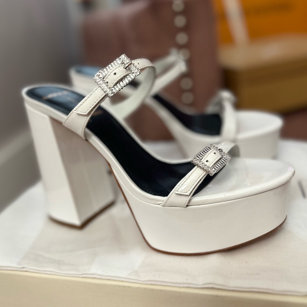 Elsie Platform Sandal by Black Suede Studio. Sold Out in stores - Picture 9 of 17